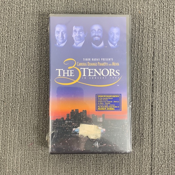The 3 Tenors in Concert 1994 (VHS, 1994) Clam Shell Case New Sealed - Picture 5 of 12